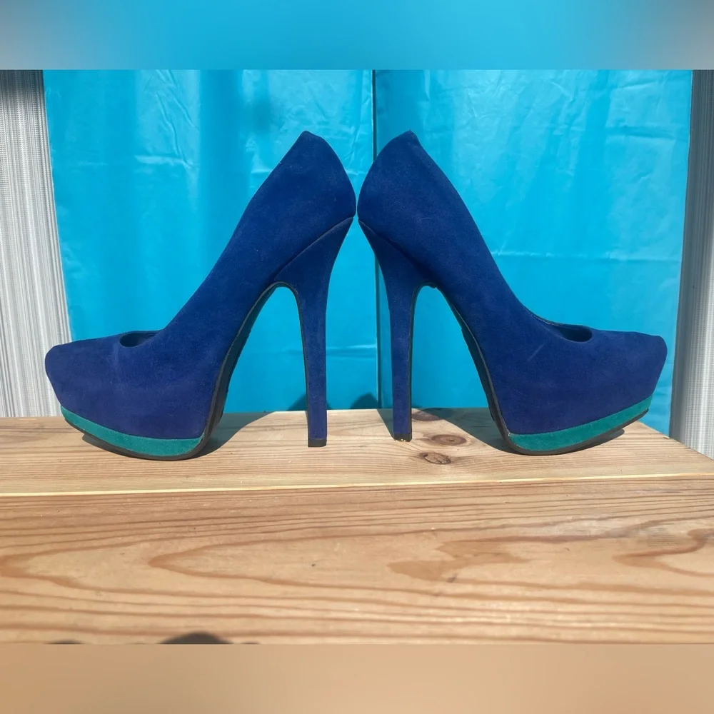 Platforms cobalt blue size 6